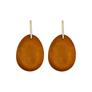 گوشواره زنانه مدل چوبی g016