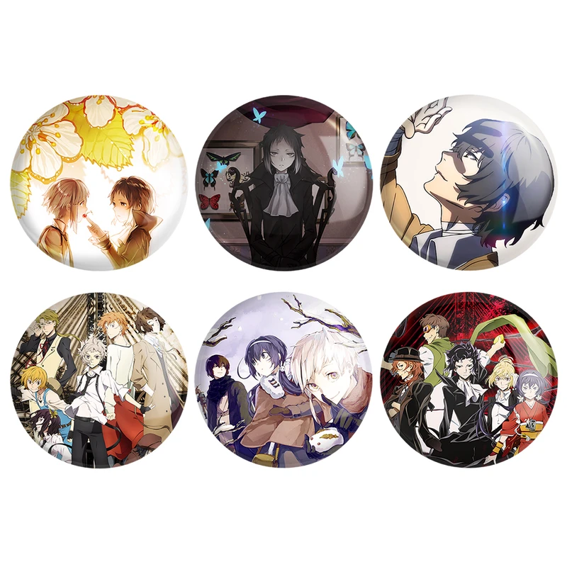 مگنت خندالو طرح انیمه سگ های ولگرد بانگو کد 482B مجموعه 6 عددی