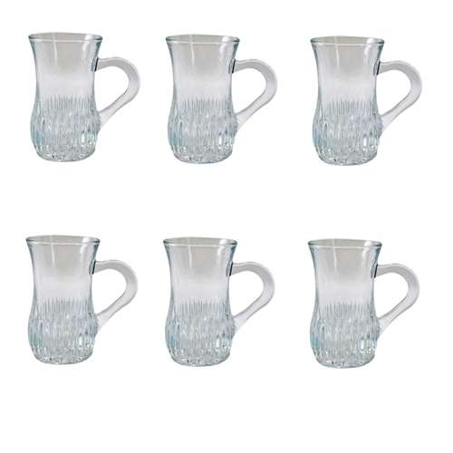 ست استکان چای خوری کد 493 بسته 6 عددی