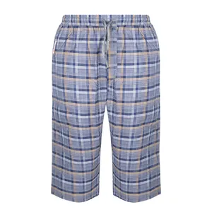 شلوارک مردانه مدل چهارخانه نساجی