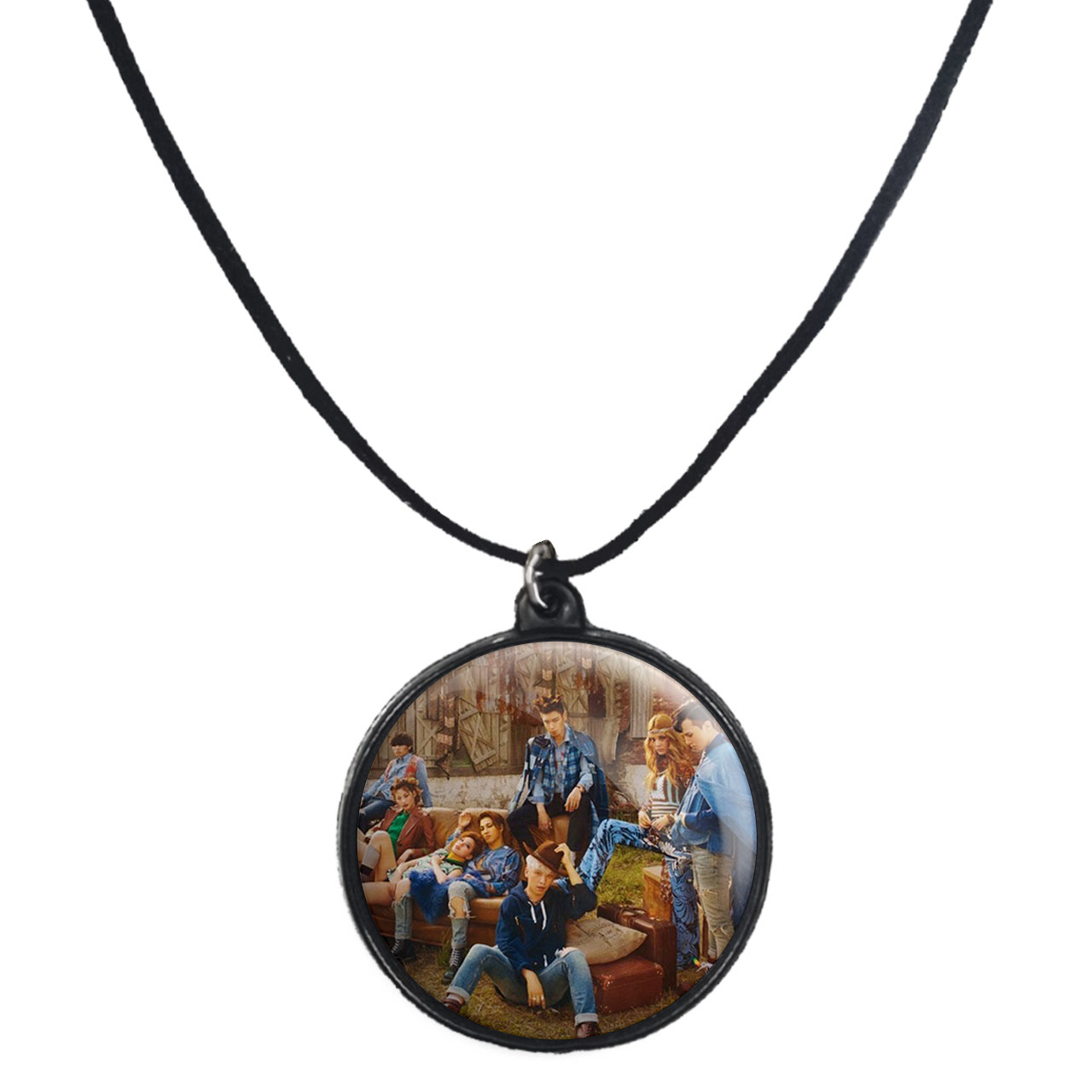 گردنبند پرمانه طرح گروه موسیقی بیگ بنگ کد pmb.15240 مدل دو طرفه