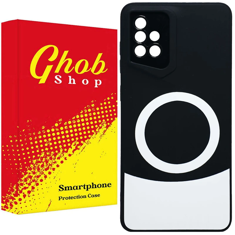 کاور قاب شاپ مدل مگ سیف طرح دو رنگ مناسب برای گوشی موبایل سامسونگ Galaxy A51 / M40s