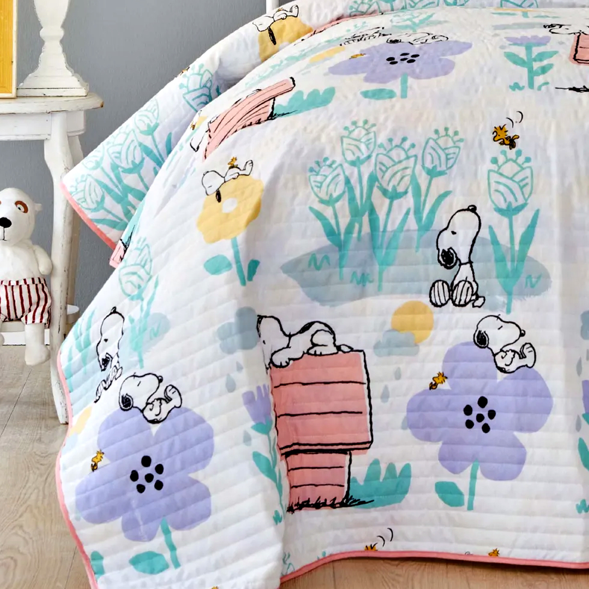 سرویس روتختی کاراجا هوم مدل Snoopy تک نفره 2 تکه