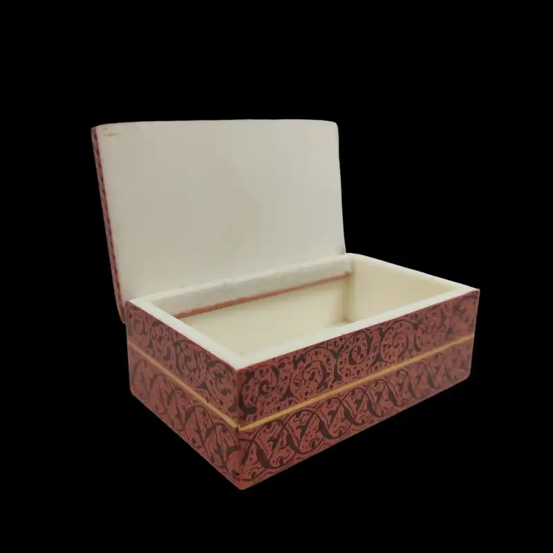 جعبه جواهرات استخوانی طرح مطرب و چنگ کد 01