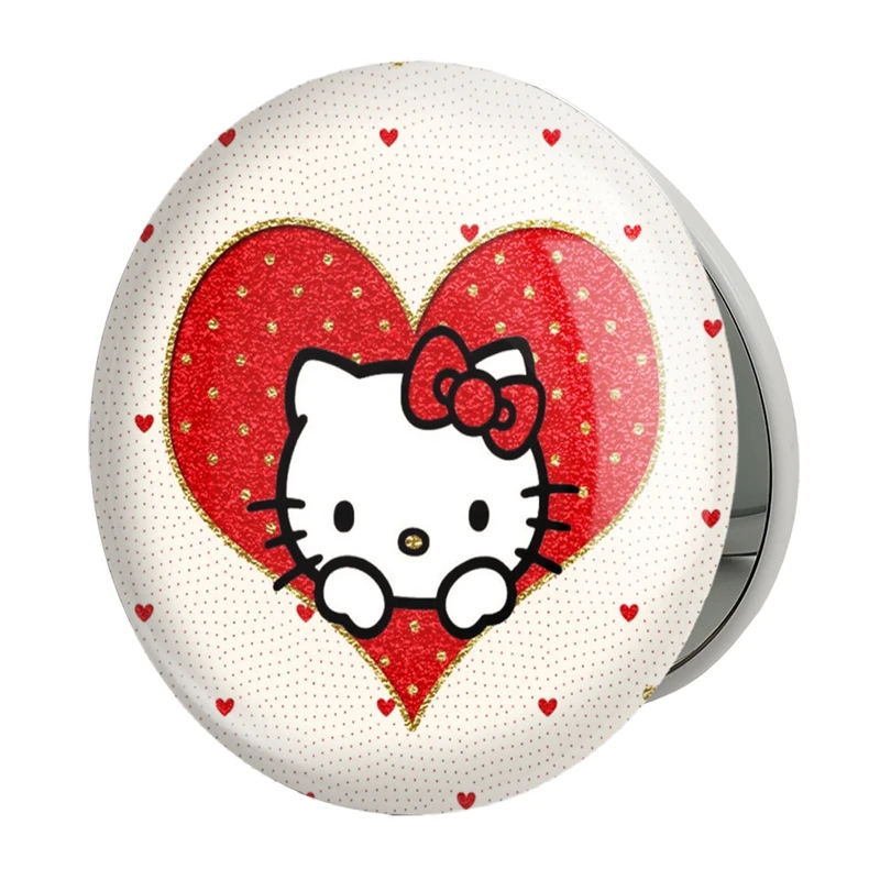 آینه جیبی خندالو طرح هلو کیتی مدل تاشو کد 24731 