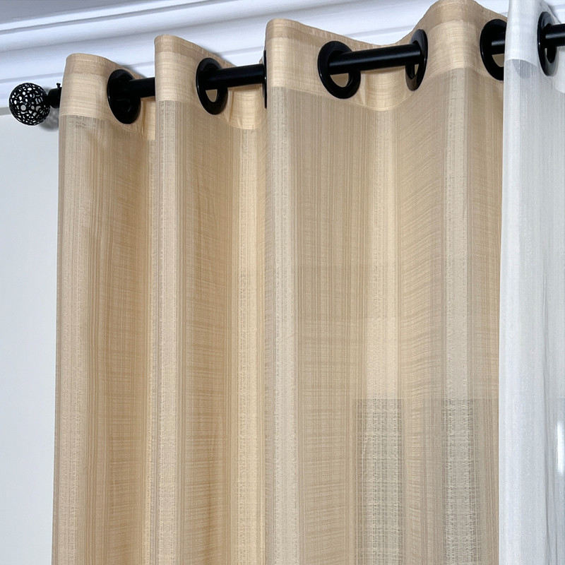 پرده مدل پانچ حریر شانتون سایز 280x300 سانتی‌متر