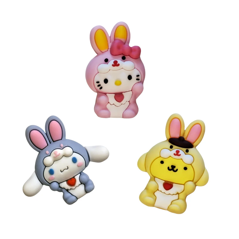 استیکر موبایل و تبلت رومادون طرح برجسته گروه سانریو مجموعه 3 عددی