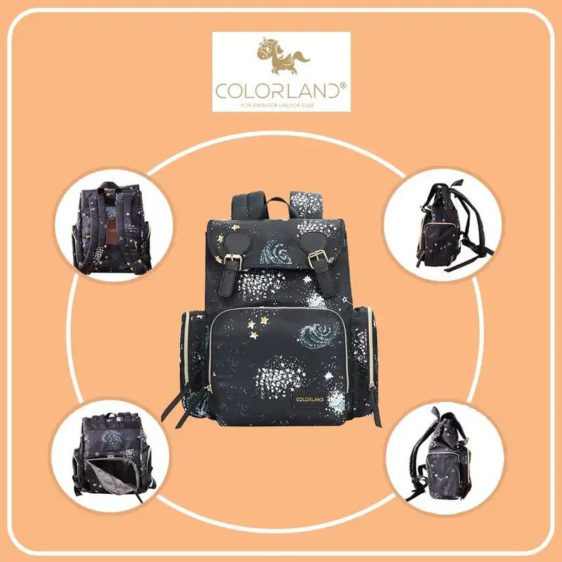 کوله پشتی لوازم کودک کالرلند مدل کهکشان
