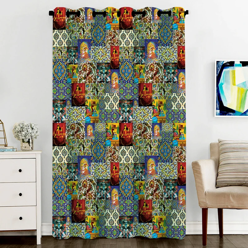 پرده مدل C6-50132 سایز 270x140 سانتی‌متر