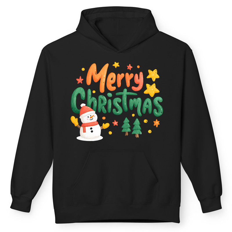 هودی زنانه پاد آفرین مدل کریسمس کد 14 طرح تبریک