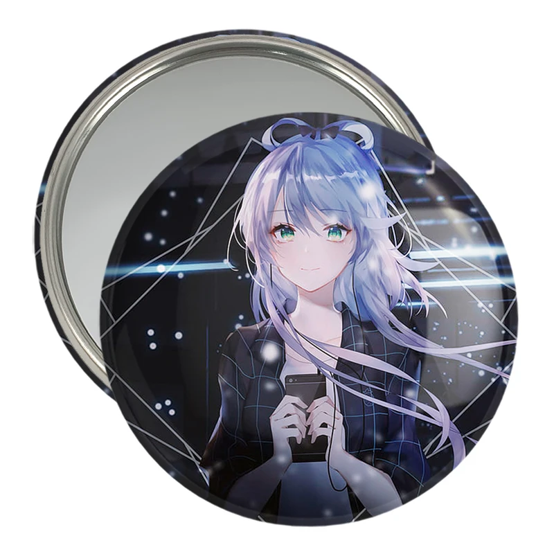 آینه جیبی خندالو مدل دختر انیمه ای  کد 18050