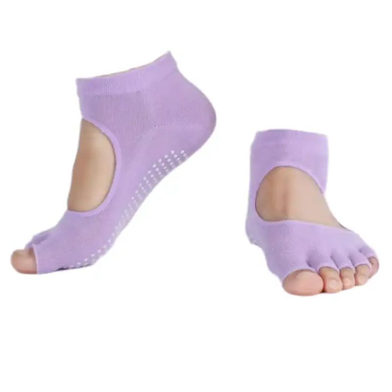 جوراب یوگا مدل ژله ای بدون انگشت