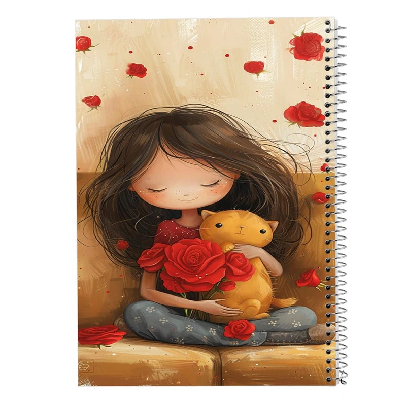 دفتر ژورنال نویسی 50 برگ مدوپد مدل نقطه ای طرح دخترانه کد DF15754