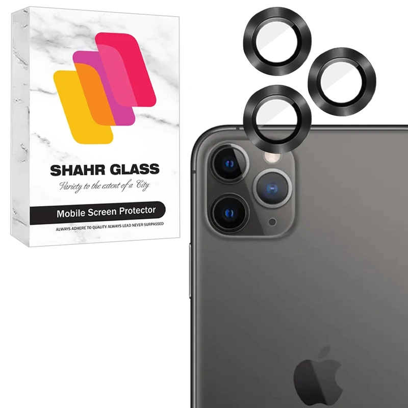 محافظ لنز دوربین شهر گلس مدل RINS20 مناسب برای گوشی موبایل اپل iPhone 12 Pro / iPhone 11 Pro Max / iPhone 11 Pro 