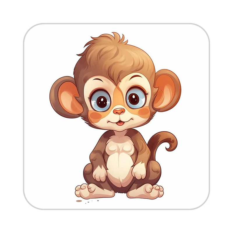 زیر لیوانی کاکتی طرح حیوانات کارتونی مدل mp28283