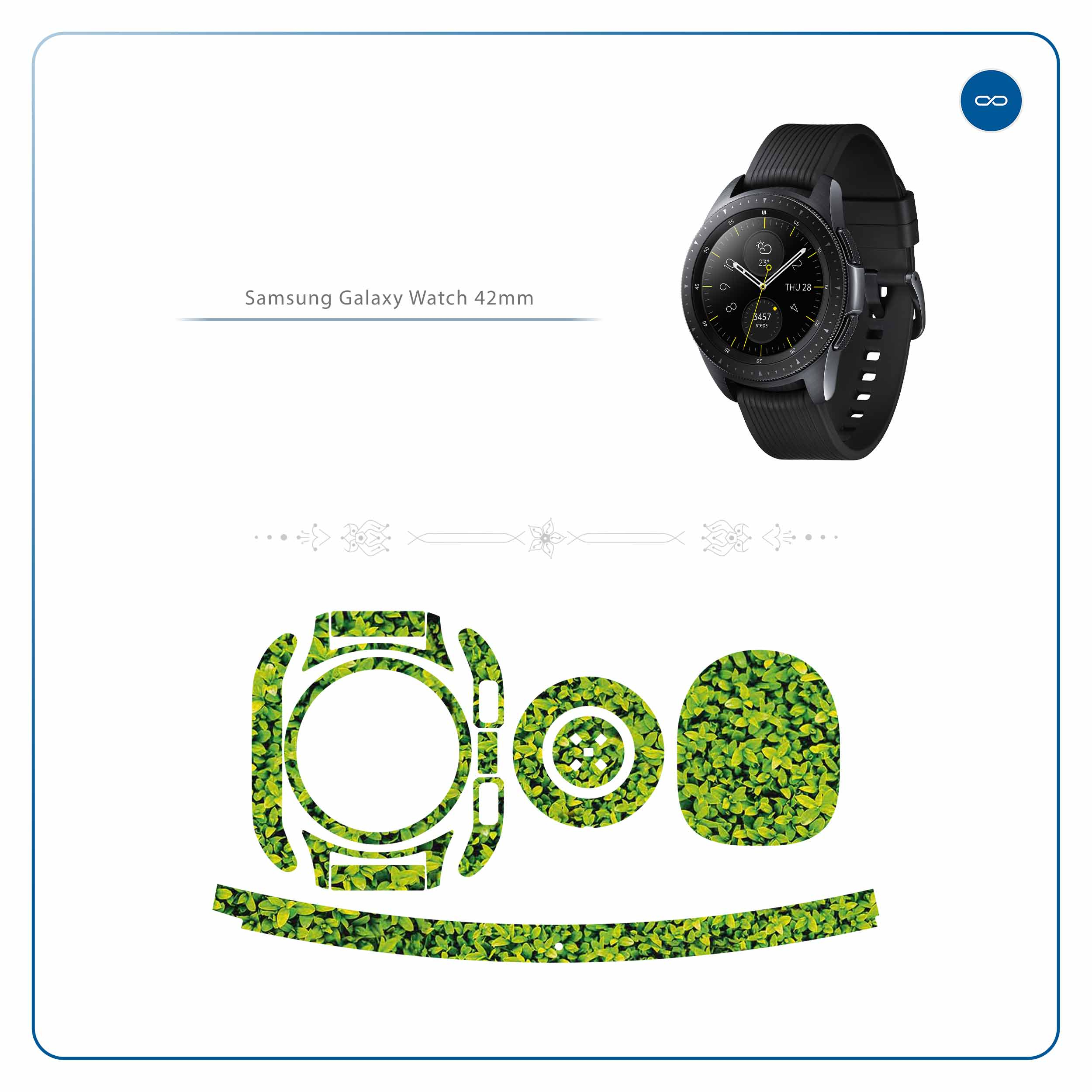 برچسب ماهوت طرح Leafs مناسب برای ساعت هوشمند سامسونگ Galaxy Watch 42mm