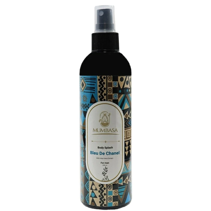 بادی اسپلش مردانه مومباسا مدل بلو چنل حجم 250 میلی لیتر