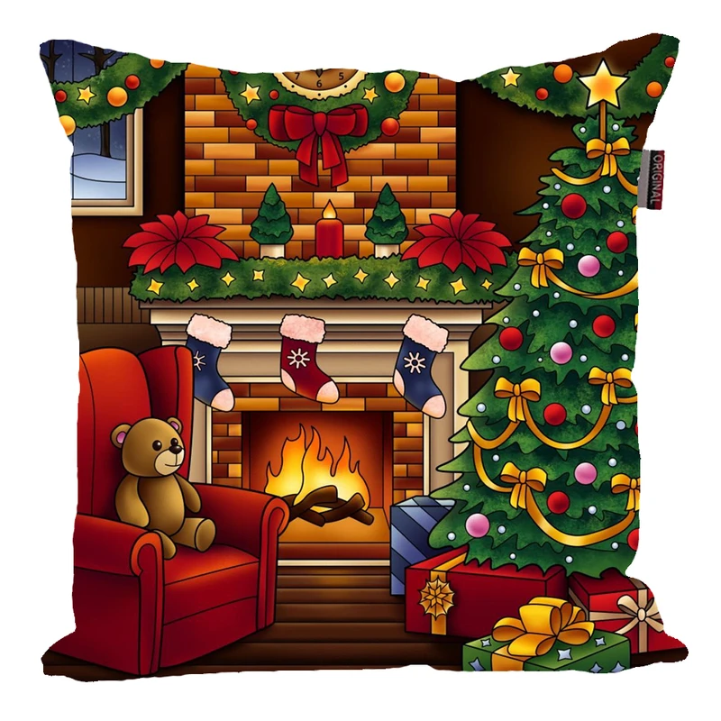 کوسن پاد آفرین مدل کریسمس طرح فانتزی کد PK40754