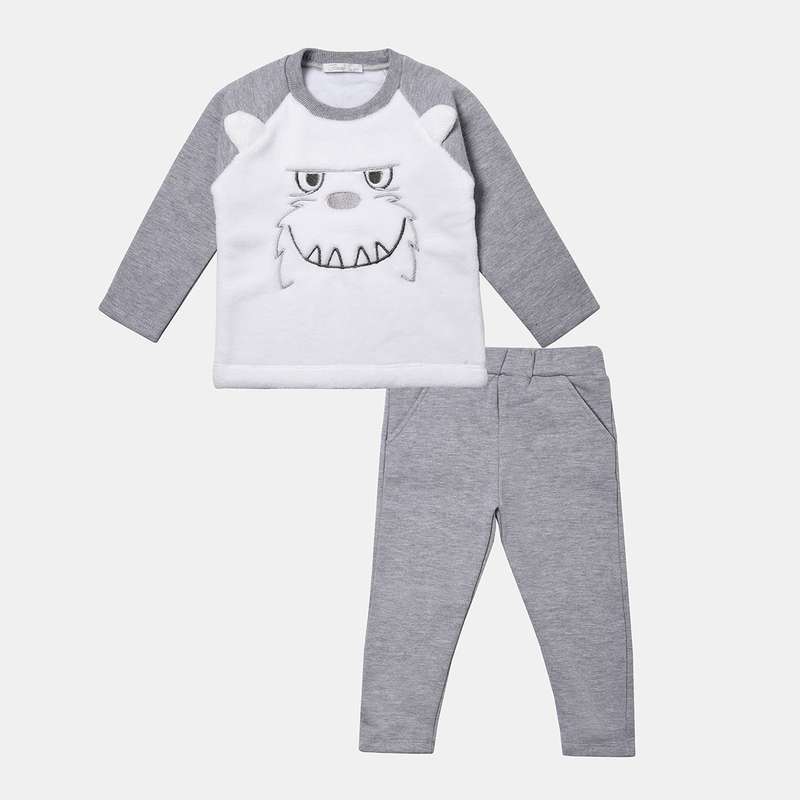 ست تی شرت و شلوار نوزادی فیورلا مدل  هیولا کد 21546