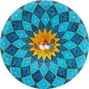 بشقاب دیوارکوب سفالی مدل پرنده کد 001