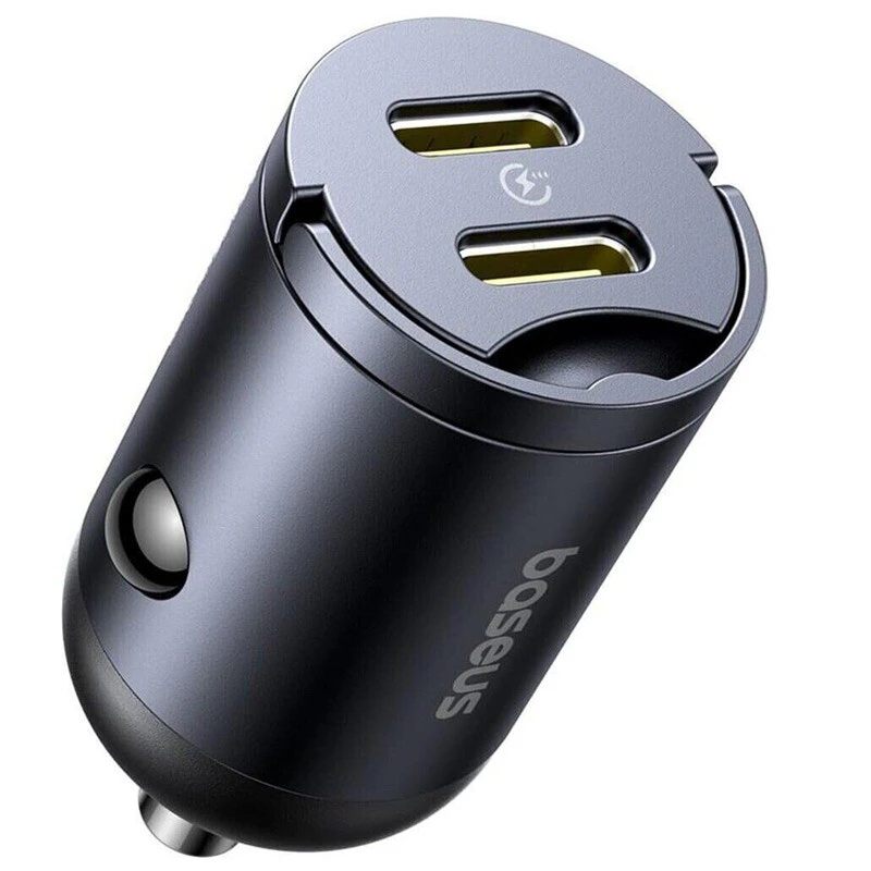 شارژر فندکی 30 وات 2 پورت بیسوس مدل C00035001121-03