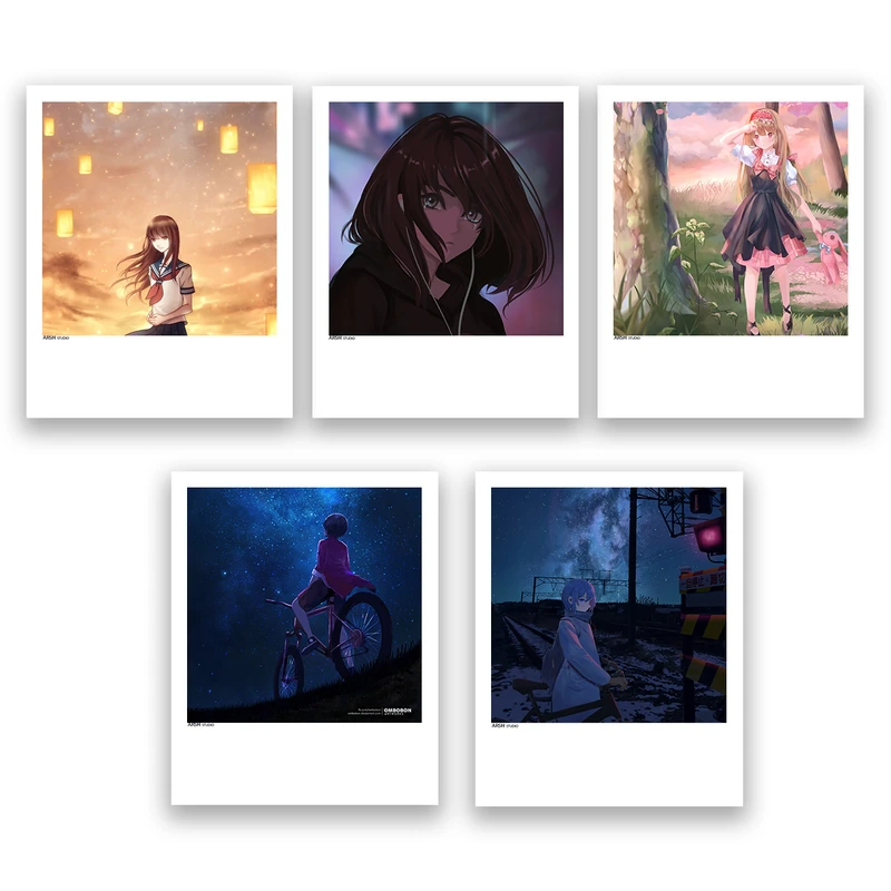 آویز تزیینی عرش مدل فانتزی انیمه کد Asa227 مجموعه پنچ عددی