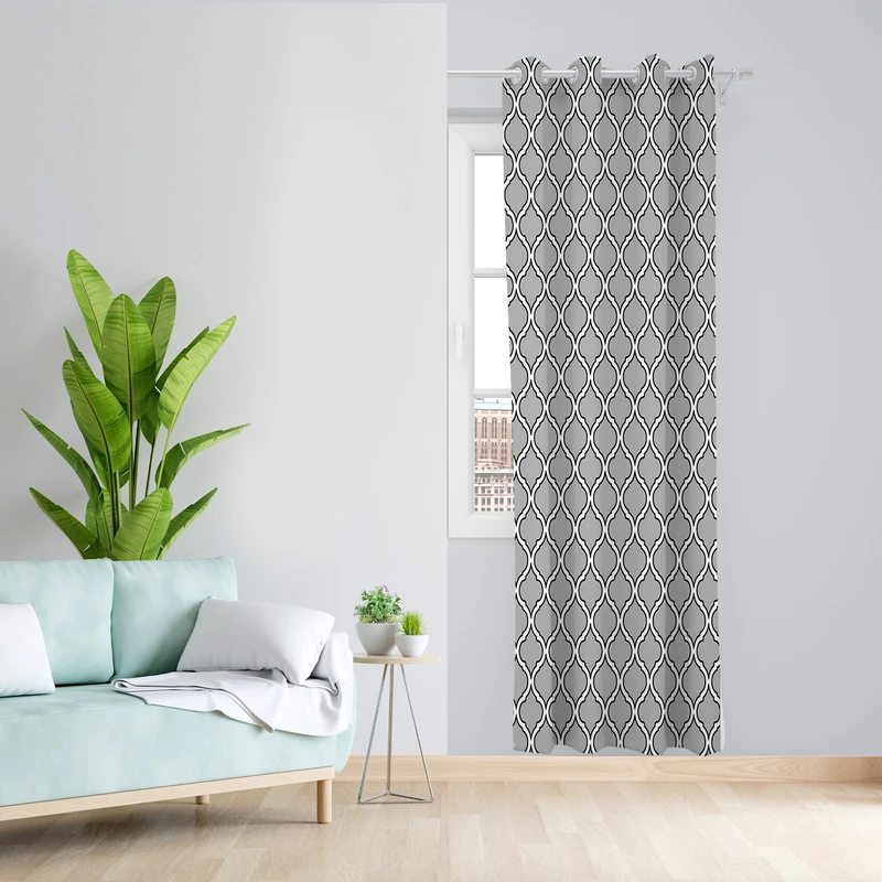 پرده طرح مدرن مدل مخمل پانچی کد 4871 z سایز 140x200 سانتی متر