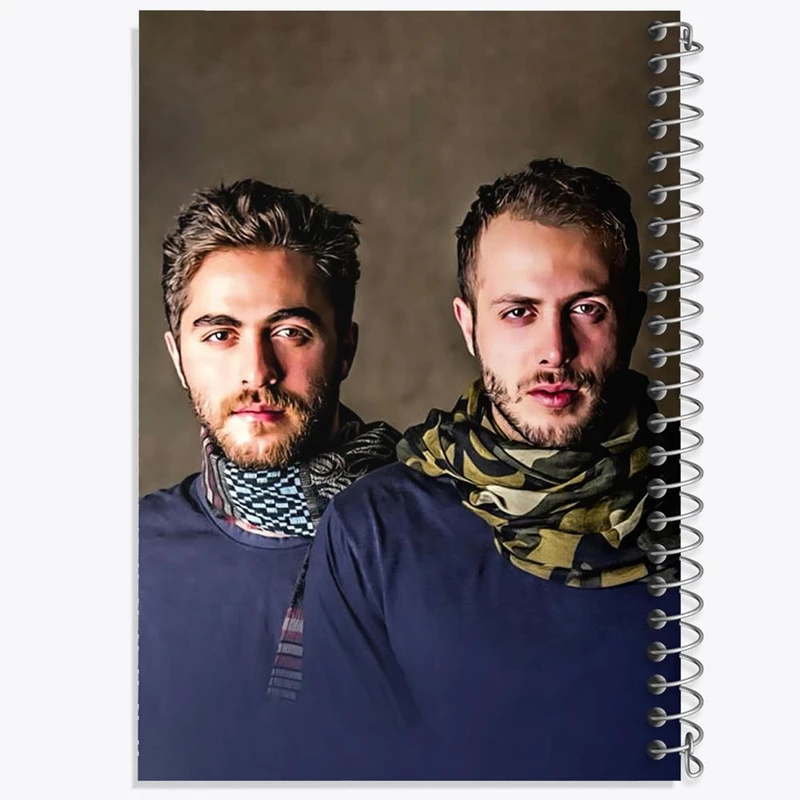 دفتر ژورنال نویسی 50 برگ خندالو مدل نقطه ای طرح مسیح و آرش عدل پرور کد 3319