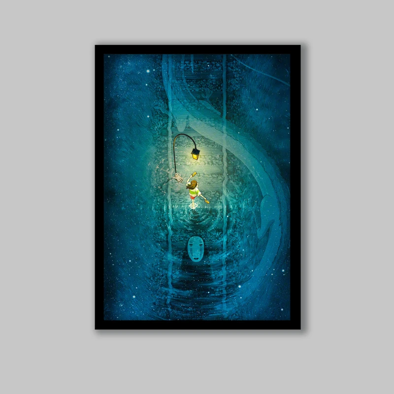 تابلو مدل انیمه شهر اشباح کد LA-G10725-2