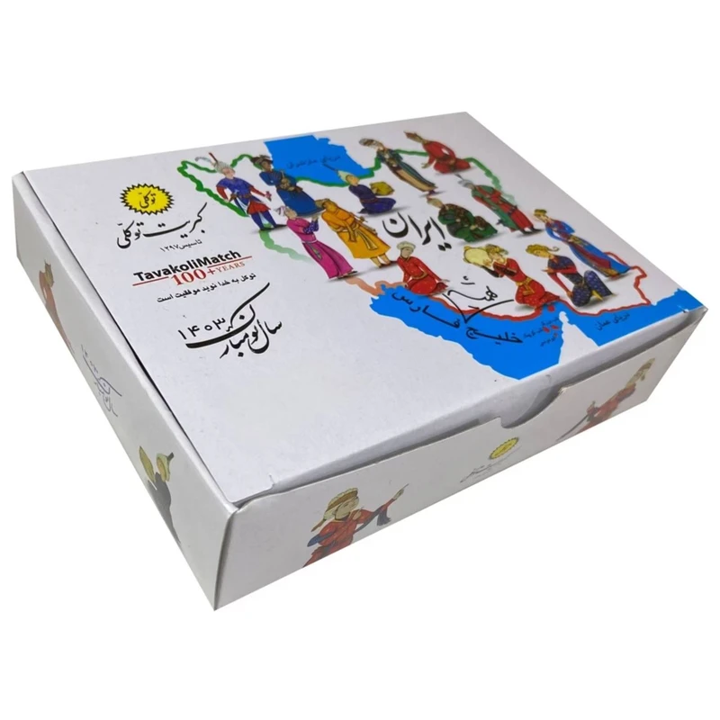 کبریت توکلی مدل ۱۴۰۳ بسته ۱۶ عددی