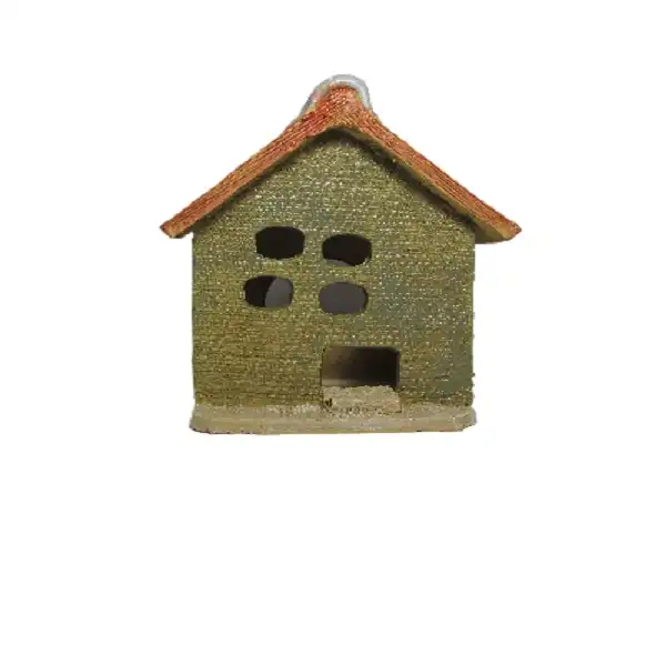 جا شمعی سفالی طرح کلبه