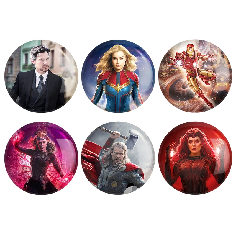 مگنت خندالو طرح مارول Marvel کد 1116B مجموعه 6 عددی