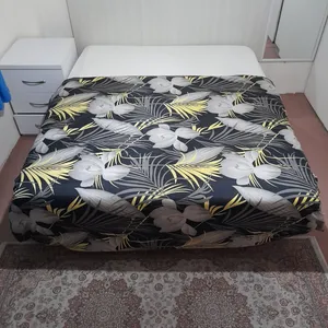 روکش لحاف مدل برگ‌انجیری niki011 دو نفره سایز 220×240 سانتی متر