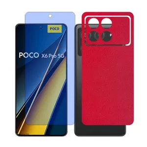 Glass Together model matte anti blue Screen Protector Suitable for Xiaomi Poco X6 Pro Mobile Phone with Back cover sticker