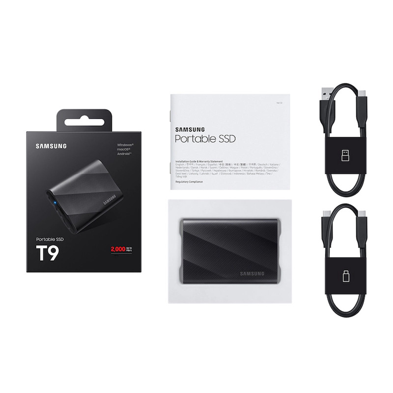 حافظه SSD اکسترنال سامسونگ مدل Portable SSD T9 ظرفیت 2 ترابایت