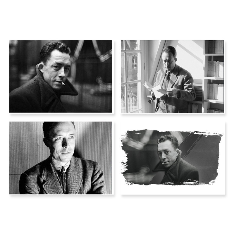 پوستر طرح آلبرکامو کد A-1996 مجموعه 4 عددی
