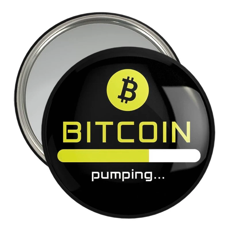 آینه جیبی خندالو مدل ارز دیجیتال بیت کوین  کد 10898