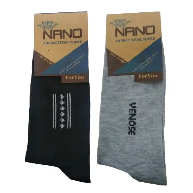 جوراب مردانه مدل نانو پنبه مجموعه 12 عددی