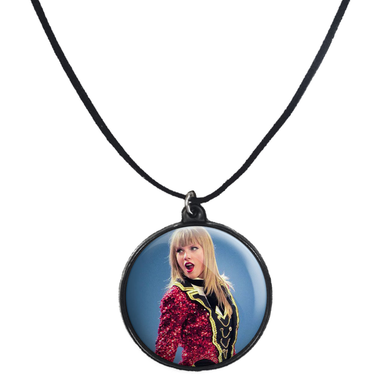 گردنبند پرمانه طرح تیلور سویفت کد pmb.2865 مدل دو طرفه