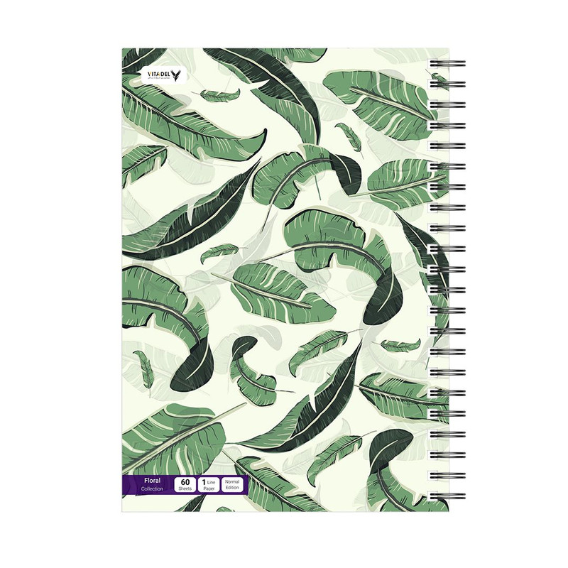 دفتر 120 برگ ویتادل طرح گل مدل 4