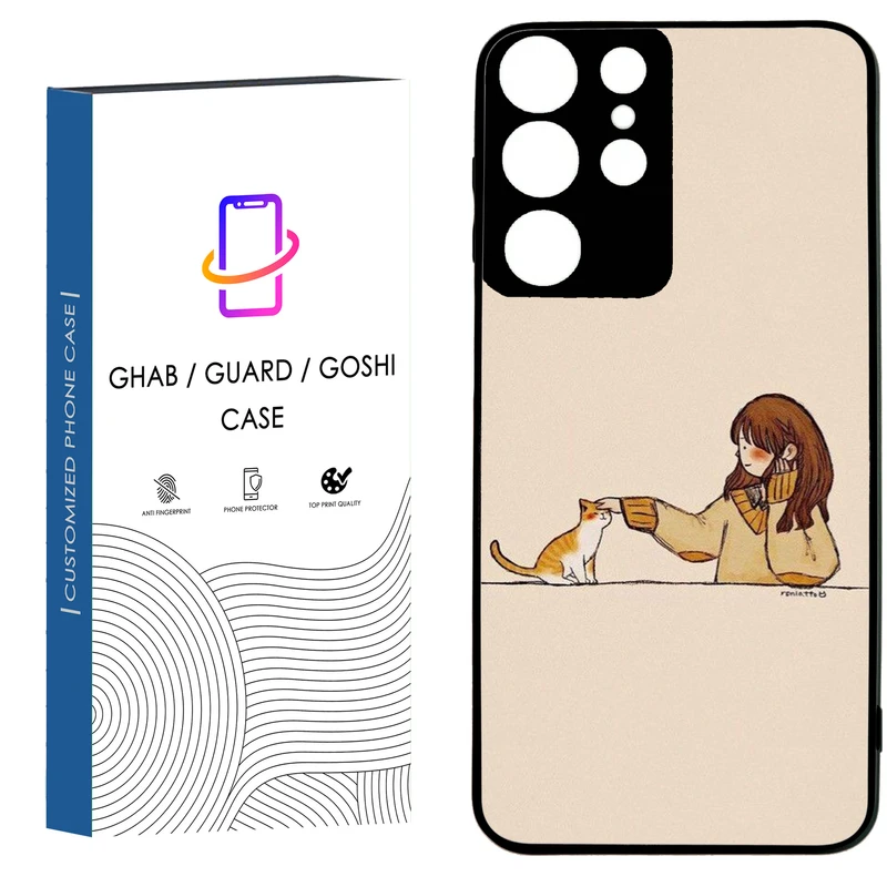 کاور قاب گارد گوشی طرح دخترانه کد 1 - TPU مناسب برای گوشی موبایل سامسونگ Galaxy S21 Ultra / S20 Ultra