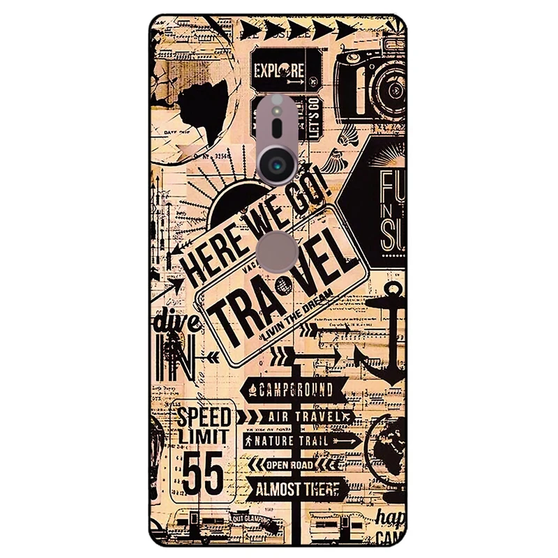 کاور مگافون طرح مسافرت مدل 8098 مناسب برای گوشی موبایل سونی Xperia XZ2