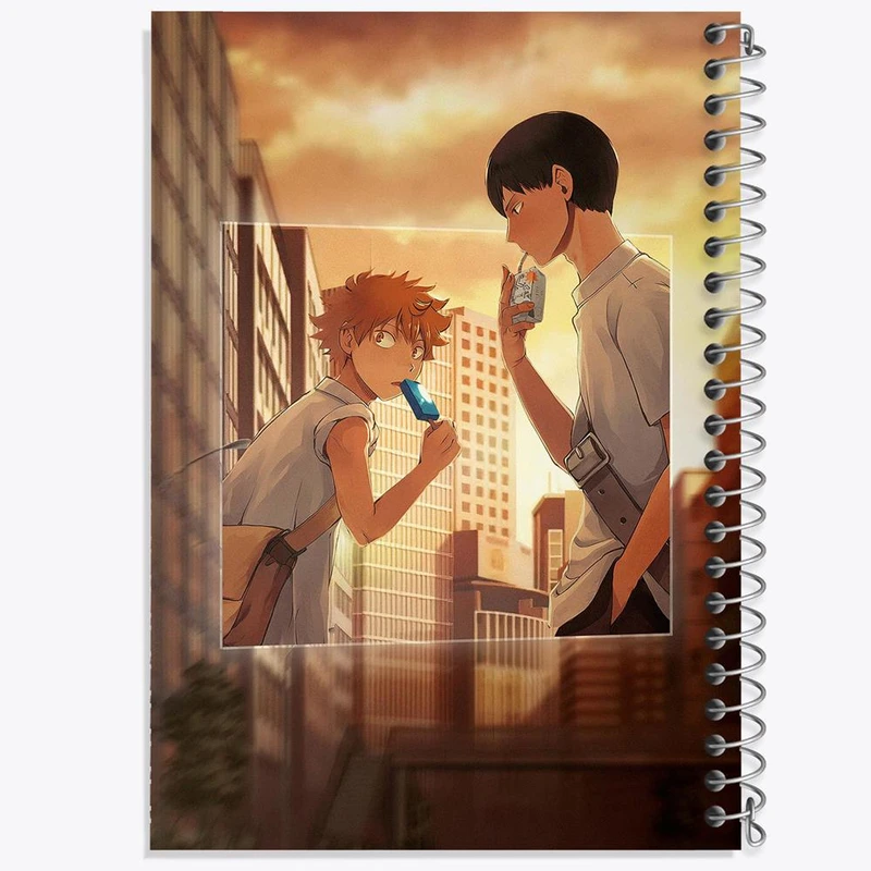 دفتر لیست خرید 50 برگ خندالو طرح کاگیاما و هیناتا انیمه هایکیو Haikyu کد 17757