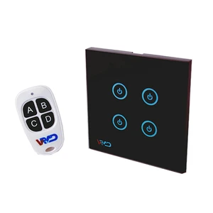 کلید لمسی چهارپل  ویراد مدل SW.4.G.B.R