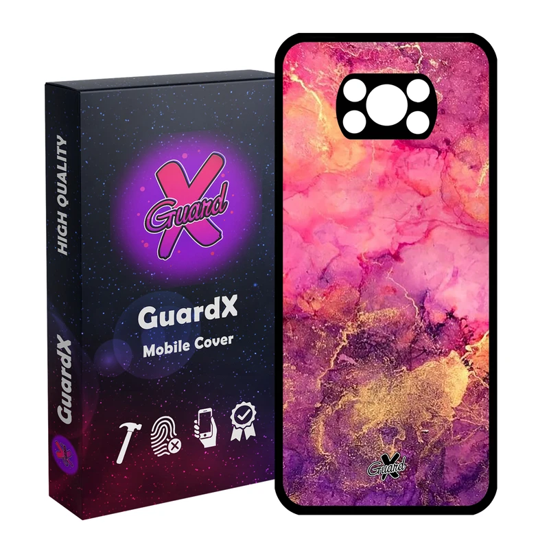 کاور گارد ایکس طرح ماربل مدل Glass10283 مناسب برای گوشی موبایل شیائومی Poco X3 Pro