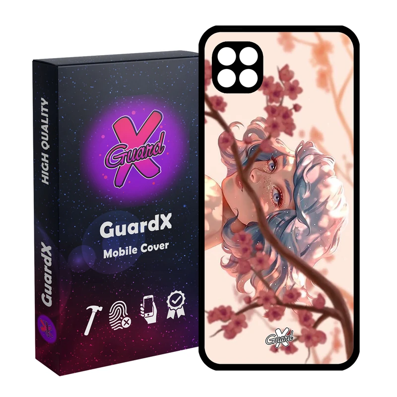 کاور گارد ایکس طرح Girl مدل Glass10007 مناسب برای گوشی موبایل سامسونگ Galaxy A22 5G