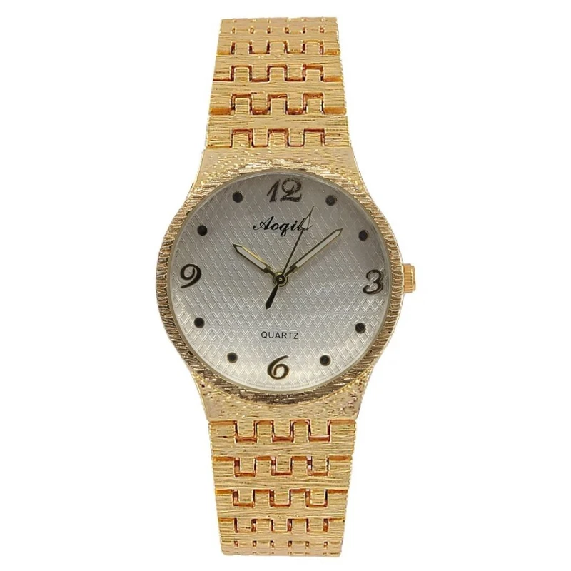 ساعت مچی عقربه‌ای کوارتز زنانه مدل بند کنگره دار کد 012