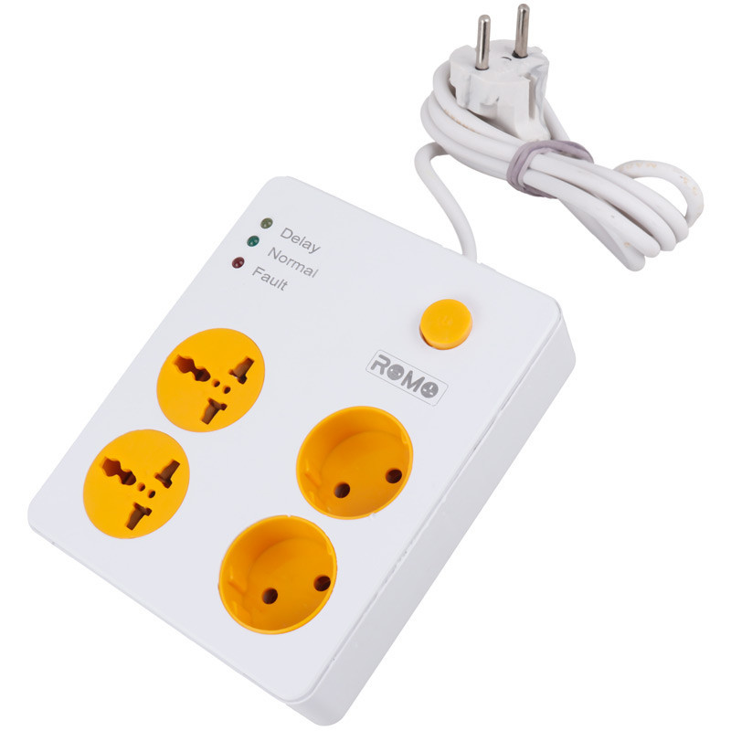 محافظ ولتاژ رومو مدل 4 خانه 1.5m