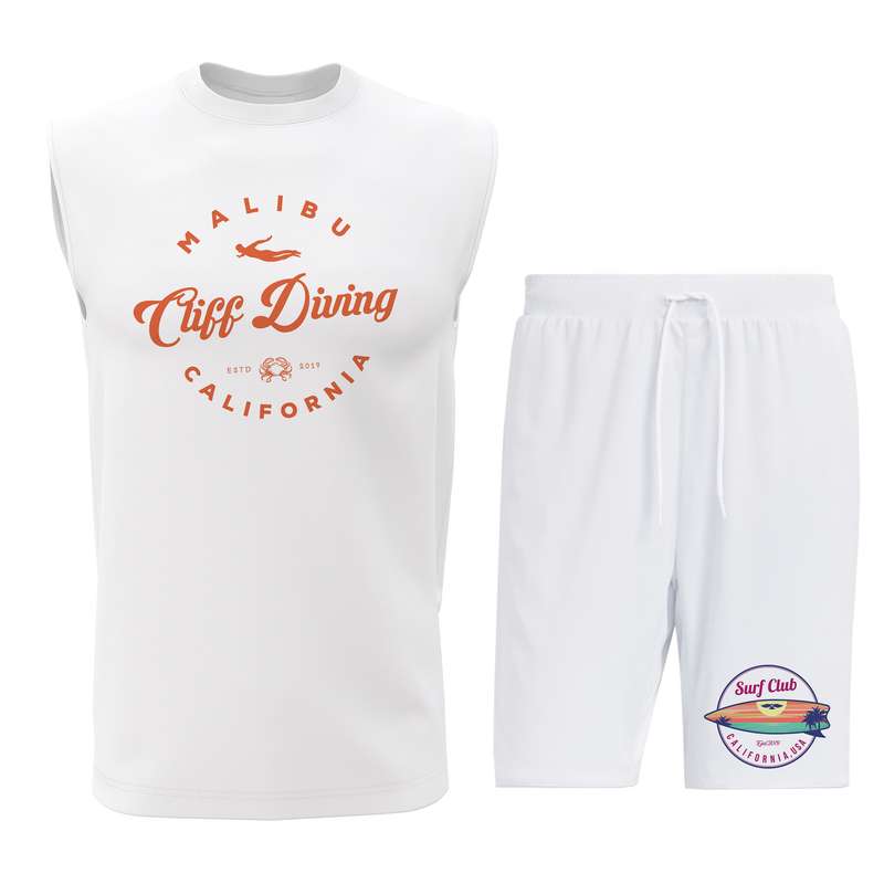 ست تاپ و شلوارک مردانه مدل C117W