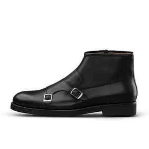 نیم بوت مردانه کروم مدل monk strap 2122021